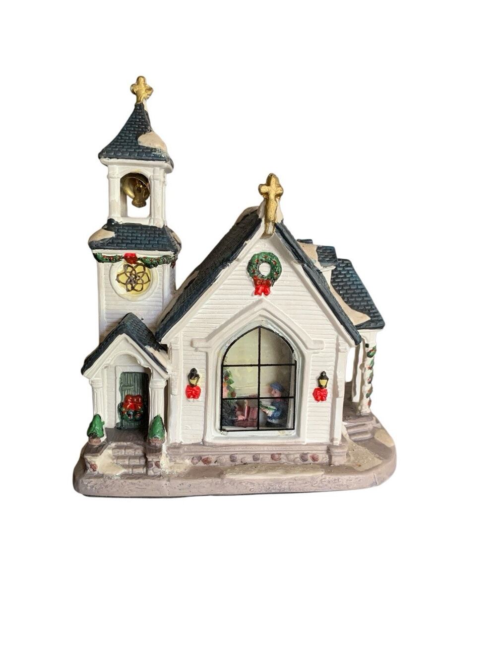 Christmas Village Book Shop Nook Holiday Ceramic Tabletop Decor